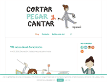 Tablet Screenshot of cortarpegarycantar.com